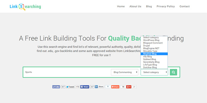 Free Link Building Tool